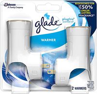 Glade PlugIns Scented Oil Warmer, Holds Essential Oil Infused Wall Plug in Refill, Up to 50 Days of Continuous Fragrance, Pack of 2 (Limited Edition)