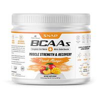 BCAA Powder with Nitric Oxide Booster - Peach Mango Muscle Strength and Recovery