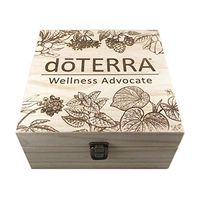 Botanical Garden Box - Premium Essential Oil Storage Box 36 Slots - Rollerball Series - Wooden Aromatherapy Storage