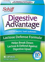 Digestive Advantage Lactose Defense - Breaks down lactose to defend against digestive upset, 96 Capsules (Pack of 2)