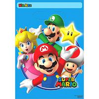 Super Mario Brothers Folded Loot Bags, Party Favor