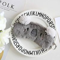 Gofypel Plush Sleeping Masks Comfortable Cute Rabbit Koala Bear Eye Sleeping Blinder Cartoon Shade Sleep Cover Cute Sleeping Blinder (Gray Koala)