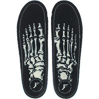 Footprint Insoles Orthotic Skeleton Black Shoe Insoles - 12/12.5