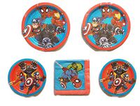 Marvel Super Hero Adventures 9" Plates (16) 7" Plates (16) Napkins (16) Party Bundle