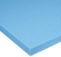 Rolyan Temper Foam, 1" x 16" x 24", Plain Backed Blue, Body Heat Molded Foam Support for Casts, Braces, and Splints, Splint and Cast Lining Foam, Self-Adhesive Foam Padding for Skin Protection