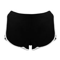 New Summer Sports Pants,FUNIC Women Gym Workout Waistband Skinny Yoga Shorts (M, Black)