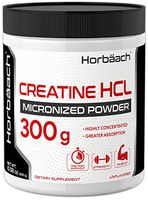Micronized Creatine HCL Powder | 300 Grams | Superior Absorption, Highly Concentrated | Unflavored | Vegetarian, Gluten Free, Non-GMO | by Horbaach