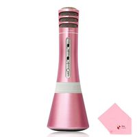 Idol K8 Bonjour Bluetooth Wireless Karaoke Condenser Microphone (Rose Gold)