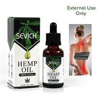 SEVICH Hemp Essential Massage Oil - 100% Natural Plant Oil with Omega Fatty Acids for Relaxation and Calming, Relieve Muscle Soreness External Use Only, 30ml