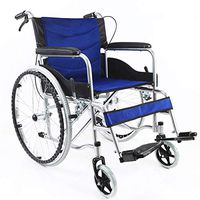 Transport Wheel Chair,Lightweight Wheelchair, Self Propelled Wheelchair – Lightweight Aluminium Folding Wheelchair with Attendant Brakes - Safety Two-Hand Brake - Rear Wheel Booster Pedal for Adult