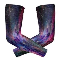 ZZKKO Galaxy Nebula Cooling Arm Sleeves Cover Uv Sun Protection for Men Women Running Golf Cycling Arm Warmer Sleeves 1 Pair