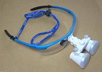 Zgood 3.5X-420mm Dental Surgical Binocular Loupes Magnifier Blue&White