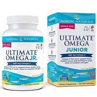 Nordic Naturals Ultimate Omega Junior - Support for a Healthy Heart, Brain and Mood in Developing Children*, Strawberry, 120 Count