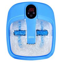 Giantex Foot Spa Bath Massager with Automatic Massage Rollers, Digital Adjustable Temperature Control, Fast Heating Large Bubbles, Electric Feet Salon Tub for Foot Stress Relief