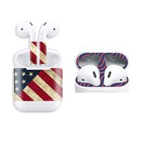 Airpods Skin Protective Wraps Sticker Decals Set for Airpods Rose Gold Pink Black Galaxy Camo Flag for Girl Woman Man Children