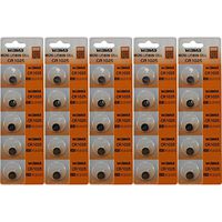 25 Powertron CR1025 Lithium Button Cell batteries, 5 Pcs Card X5