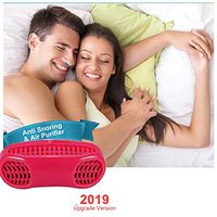 Snoring Solution Snore Stopper - Anti Mouth Breathing Sleep Nasal Breathing Filter Nasal Respirator Nasal Clip Stopper Air Ventilator (Red)