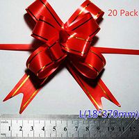 AILEENA 6 Sizes Deco Red Christmas Gift Bows (20 Pack, Large 4.5'' Wide) Pull Bows Gift Wrapping for Christmas Party Wedding Birthday Presents Classroom Office Decoration