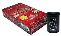 Herb Airtight Container Fresh Kettle with Juicy Jay's Strawberry 1.25 Flavored Hemp Rolling Papers 24 Count Box DC Crafts Nation- Middle Finger