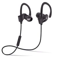 Bluetooth 4.1 Headphones Sport Stereo Earphones Headset mic Rechargeable Running (Black)