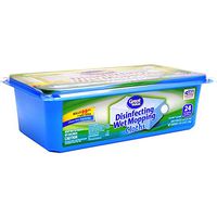 Great Value Disinfecting Wet Mopping Cloths, 8" X 10", 24 Count