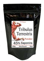 CurEase Tribulus Terrestris Extract Powder Testosterone Booster 45% Saponins, 453 Grams 1 Pound