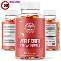 Nature’s 100 Pure Apple Cider Vinegar Gummies From Raw, Organic , Unfiltered ACV Gummies For Weight Loss Detox, Cleanse, No Harsh After Taste Like Liquid, Pills, Capsules Mother ACV Gummy Dr A-Z