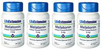 Life Extension Melatonin 6 Hour Time Release 3 Mg 60 Ct Vtabs (Pack of 4)