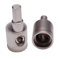 Pair of Car Audio 1/0 Gauge to 4 Gauge Amp Input Reducers (silver)