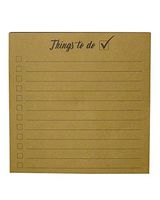 Roobee Things to Do Kraft Oversized Notepad, 250 Count