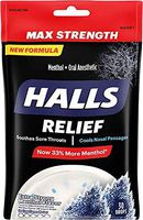 Halls Menthol Oral Anesthetic Drops, Intense Cool, 30 ct