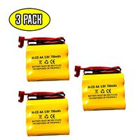 3 Pack BNP3700B S/L 026-148 Dantona 3.6v 700mah Ni-Cd Battery Replacement CUSTOM-93 026148 Cooper LPX70RWH Dantona CUSTOM-235 BGN800-3DWP-41REC LPX70RWH NNYXSB NIC0553 ANIC0553 41B020AD13301 BNP3700B
