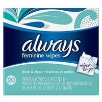 Always Wipes-to-Go, 20 Count - Pack of 4 (80 Total Count)