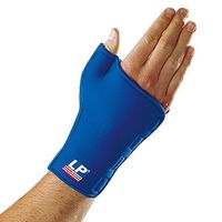 LP SUPPORT 776 - Wrist and Thumb Support - Wrist Brace with Thumb Support - Thumb Support for Rheumatism and Tenosynovitis and Wrist Support- Neoprene Thumb Wrist Brace (Blue, S)