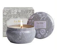 Aromatherapy Scented Candles - Blue Lotus Essential Oil Stress Relief Soy Candles,6.5 Oz Natural Soy Wax Travel Tin Relaxing Candle for Bath Spa Meditation, Relaxation Gift for Mother's Day