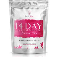 Her Fit Shape - 14 Day Slimming Tea Detox - Boost Weight Loss - Suppress Appetite - Reduce Bloating - Gentle Cleansing to Promote Digestive Health (14 Tea Bags - 3g ea)