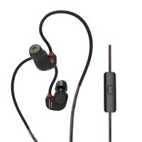 Easy KZ ATE S in Ear Earphones HiFi KZ ATE-S Stereo Sport Earphone Super Bass Noise Canceling HiFi Headphones (Black with mic)