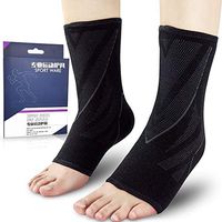Ankle Brace Compression Sleeve (Pair), Ankle Support Arch Support Protect Ankle Compression Socks for Sports, for Plantar Fasciitis, Achilles Tendonitis, Joint Pain, Relieve Pain and More (Medium)