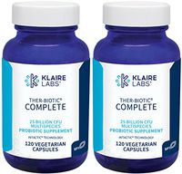 Klaire Labs Ther-Biotic Complete Probiotic - 25 Billion High CFU Blend, The Original Hypoallergenic Probiotic for Men & Women, Dairy-Free (120 Capsules, 2 Pack)