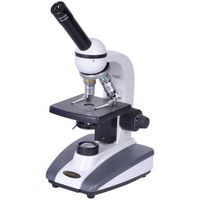 Omano OM136-C - 40x-400x - Premium Monocular - Student Compound Microscope - Professional Condenser - Halogen Illumination