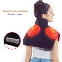 Copper Heating Shoulder Pad Large Pad of Back and Shoulders Warming Pain Relief Warming Pads with Auto Shut Off 3 Temperature Settings Heating and Vibration