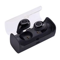 True Wireless Bluetooth Earbuds,Mini Invisible In-ear Headphones Dual Stereo Noise Cancelling Earphones Surround Sound Headhone Cordless Noise Cancelling Headset For iPhone Samsung Motorola LG (Black)