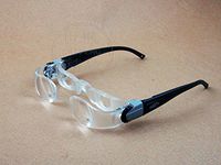 TV Magnifying Glass 2.1X Handsfree Binocular Glasses Reading Aid 0 to +300 Degree Adjustable Far-Sightedness Magnifier for Macular Degemeration,Birthday Christmas Gift for Seniors