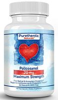 Policosanol 20mg, 100 Vcaps, Purethentic Naturals (Pack of 2)