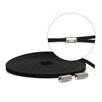 10M Black Open Timing Belt with Open Belt Clip Open-End Timing Belt Openbuilds Belt Clamp for 3D Printer