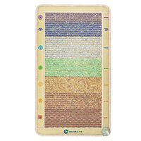 HealthyLine Full Body Far Infrared Heating Pad with PEMF Therapy - 7 Chakra Healing Crystals for Balancing and Self-Healing Reiki – Back and Neck Pain Relief - Large Heated Mat 42” x 24”