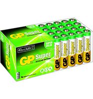 GP Super AAA LR03 1.5V Alkaline Batteries 40 Pcs