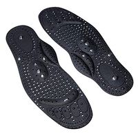 U.S. JACLEAN Massage Therapist Shoes Tropical Shiatsu Acupressure Massaging Magnetic Insoles (L(M8.5-10/W9.5-11)) Black