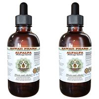 Alfalfa Alcohol-Free Liquid Extract, Alfalfa (Medicago Sativa) Sprouting Seeds Glycerite Herbal Supplement 2x4 oz