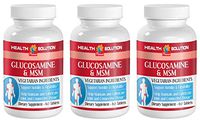Msm Supplement Capsules - GLUCOSAMINE and MSM - Support Joint Structure and Function (3 Bottles)